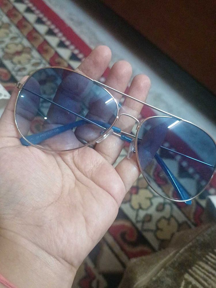 Blue Aviator Sunglasses