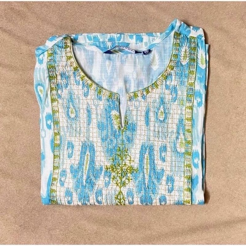 Blue Printed Kurta