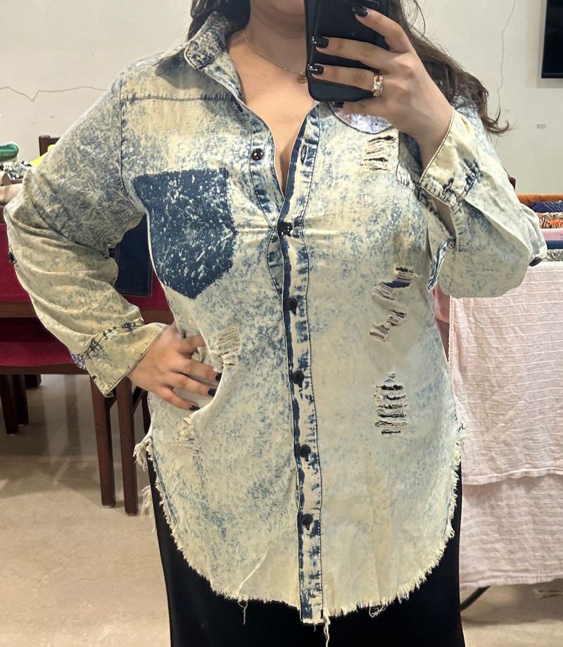 Plus Size - Thrill Demin Shirt - Not Worn