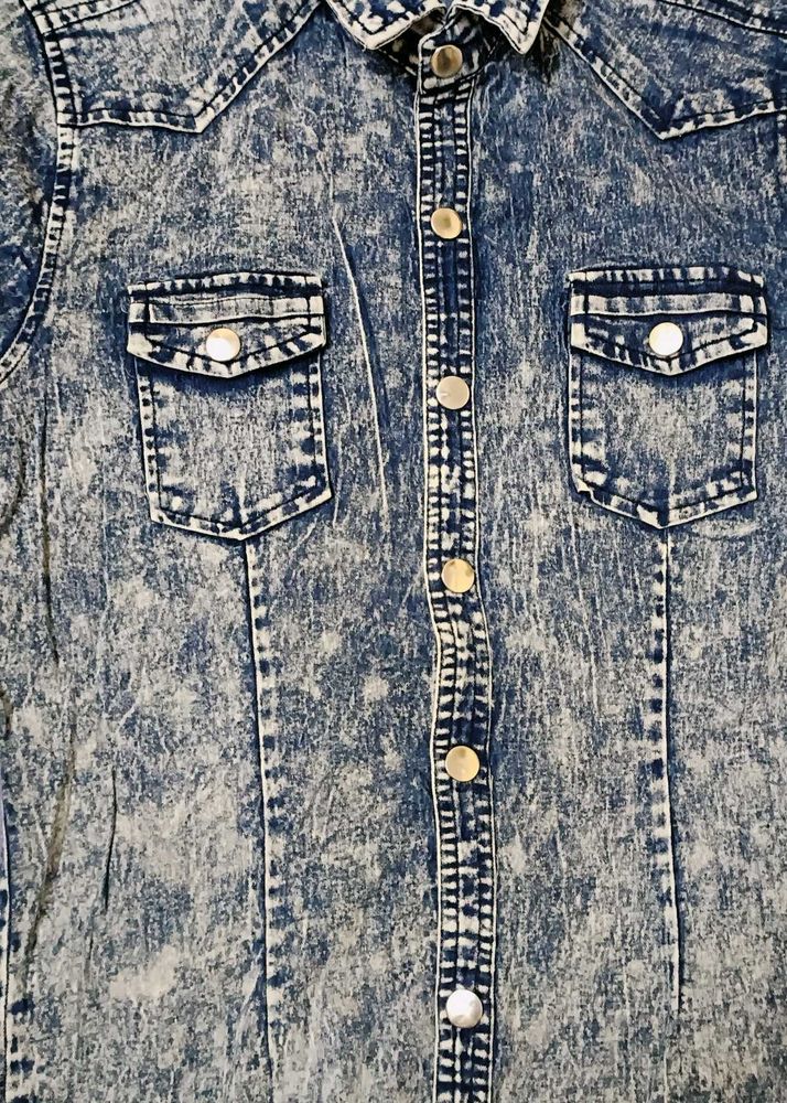 Denim Tshirt Korean Style