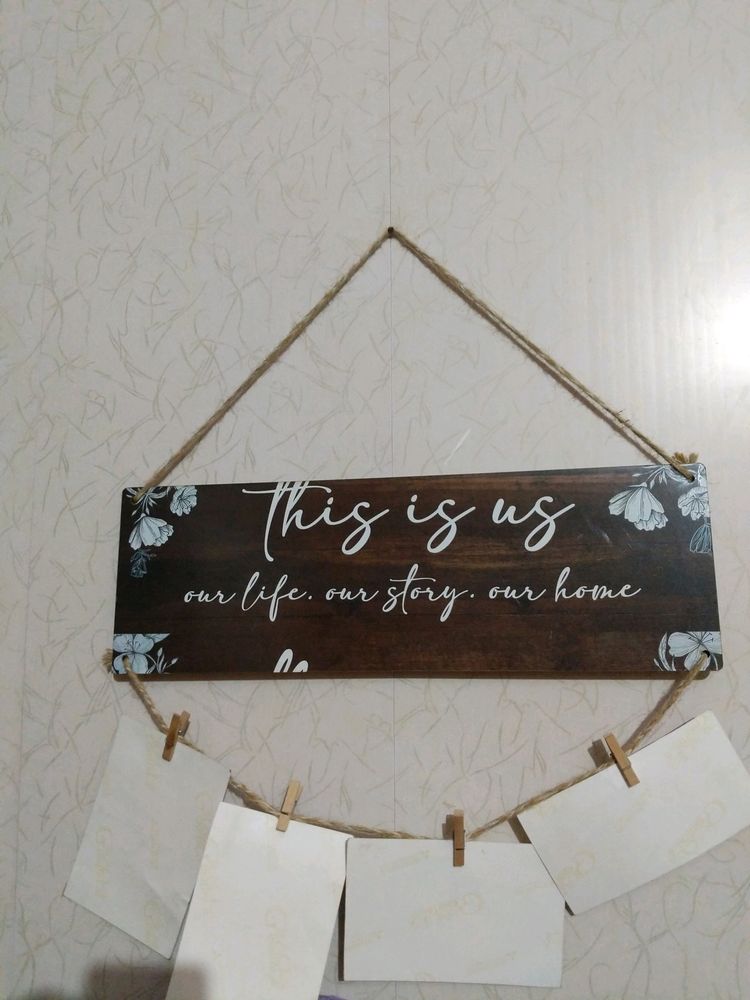 Wooden Wall Hanging photo Decor