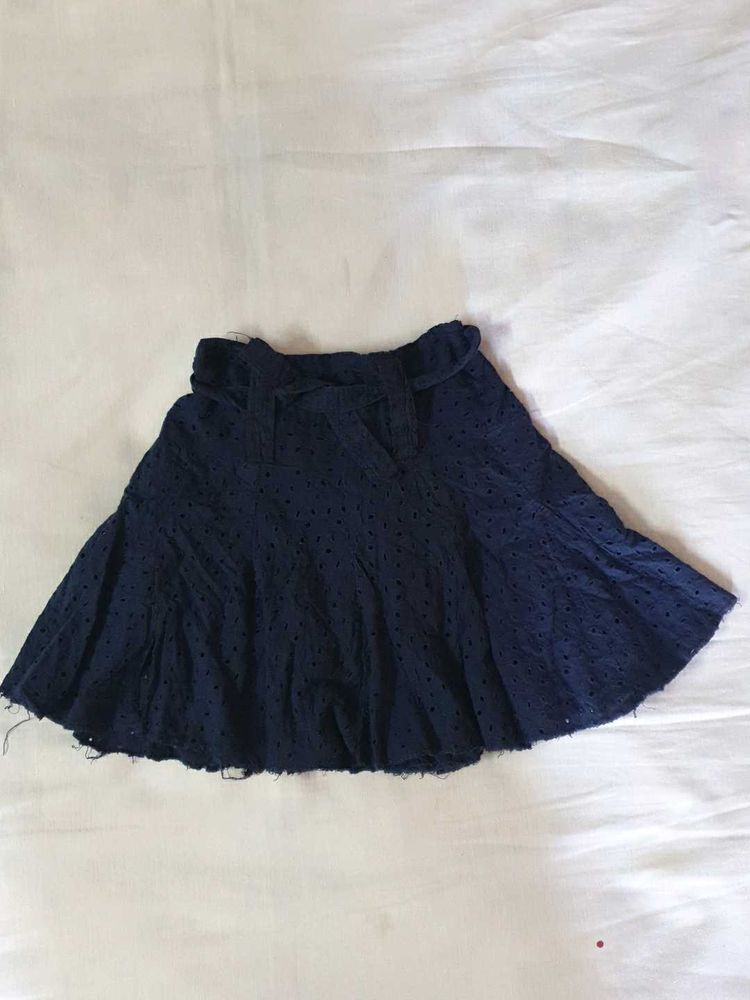 Girls Navy Blue Skirt