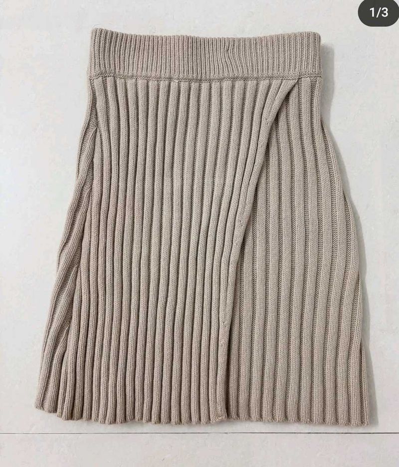 Knit Ballerina Warp Skirt