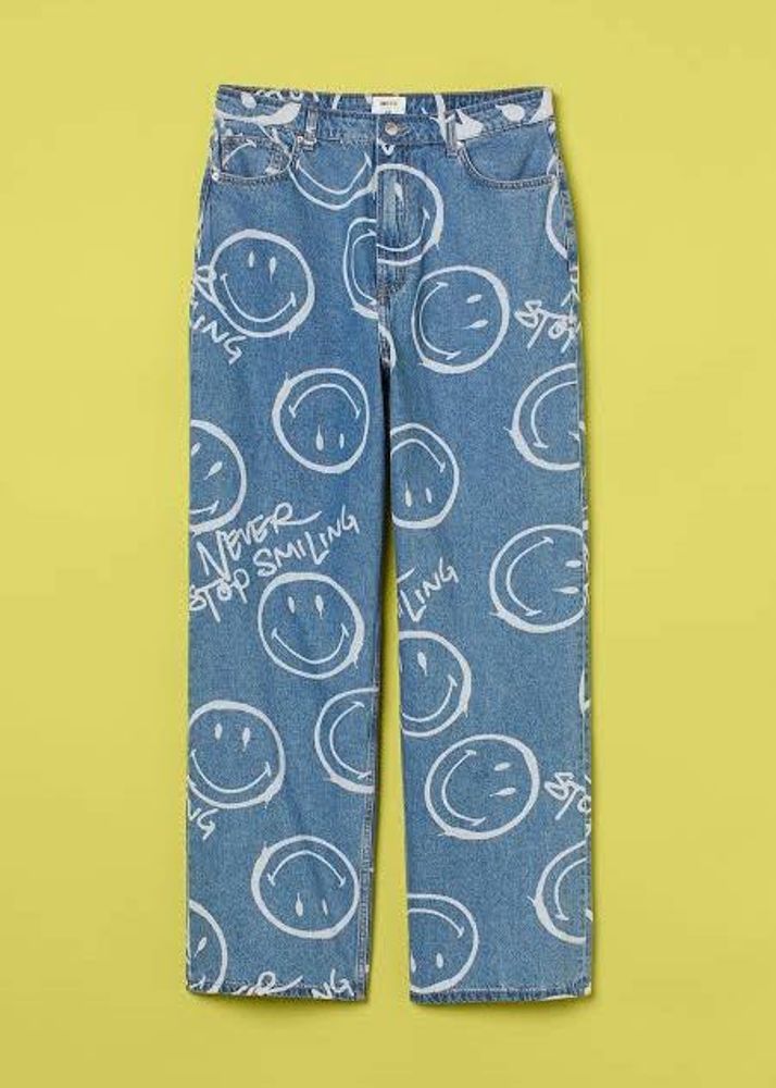 H&amp;M Smiley High Jeans