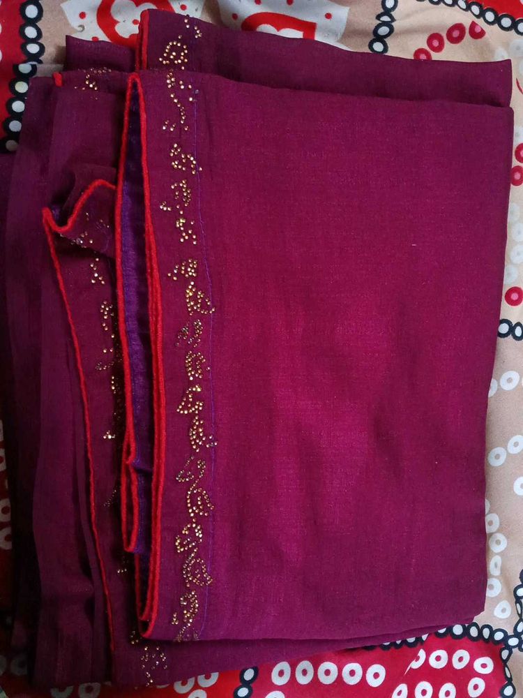 Elegant Mahroon Saree