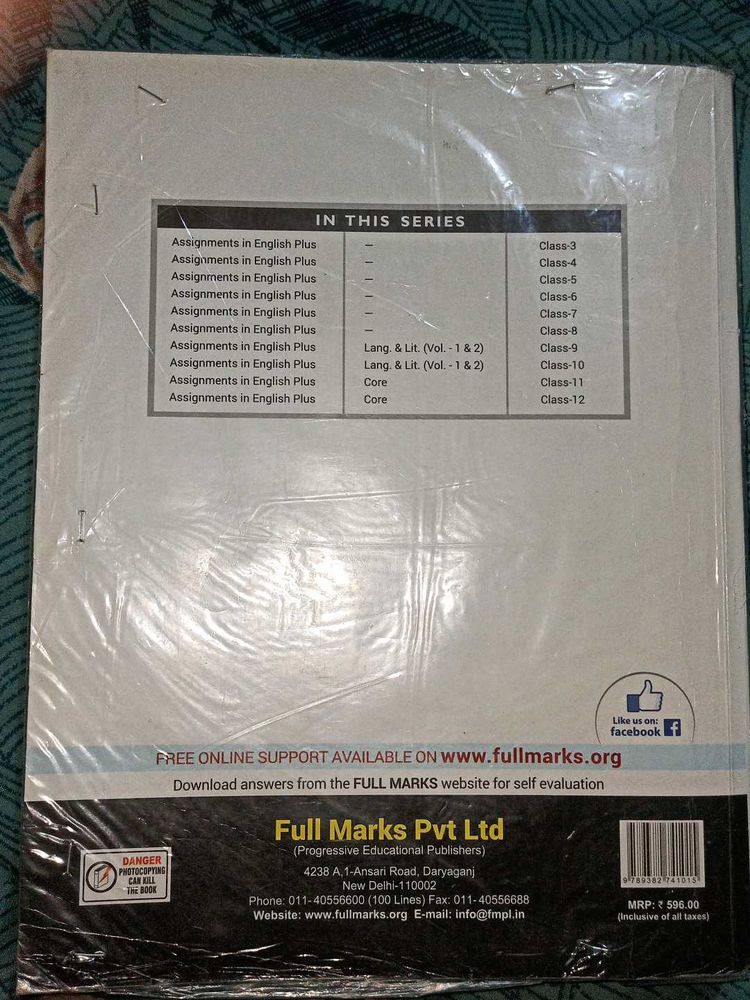 Full Marks Assignments - English Plus, All Classes