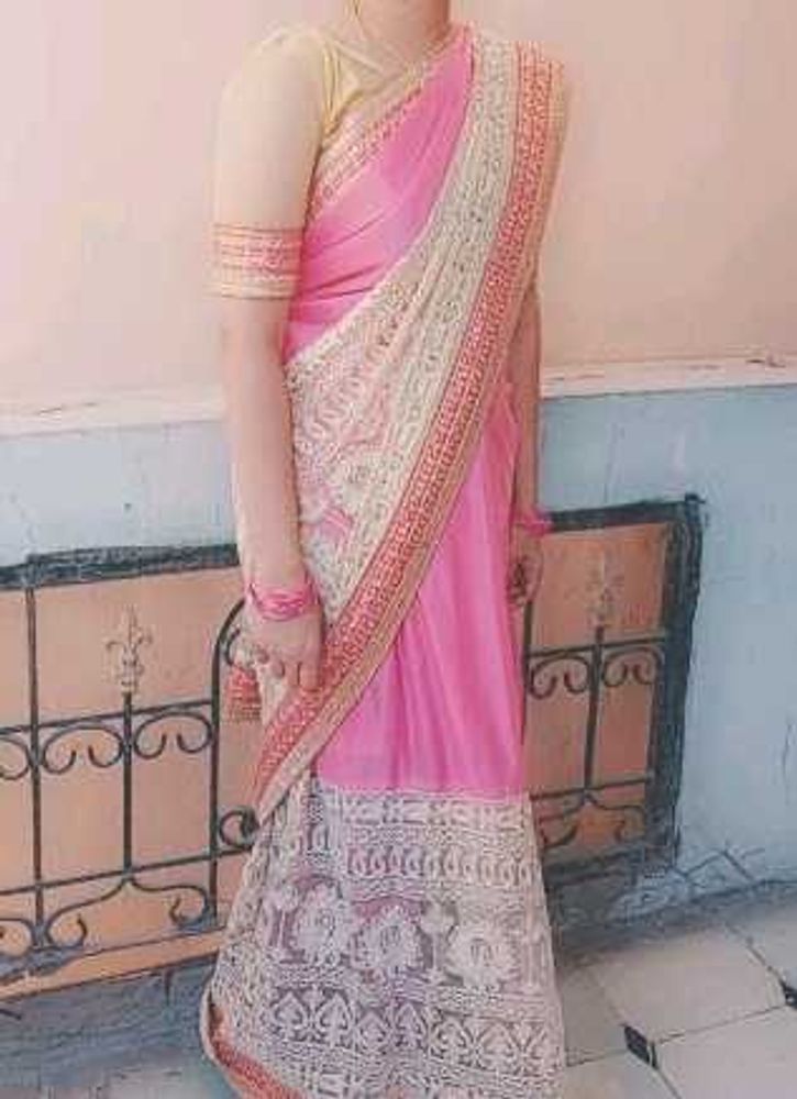 Elegant Pink Saree