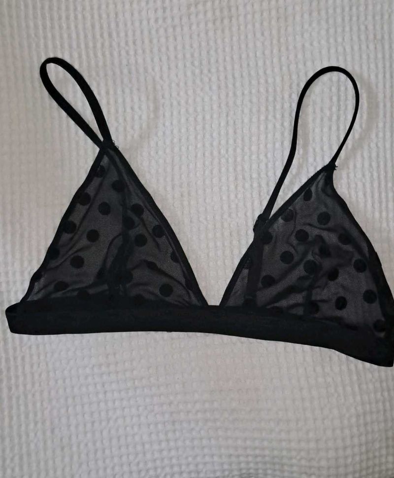 Sexy Black Net Bra