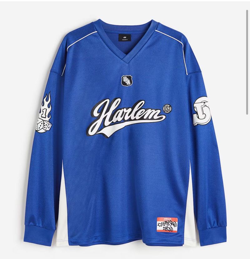 Harlem Style Blue Long Sleeve Shirt