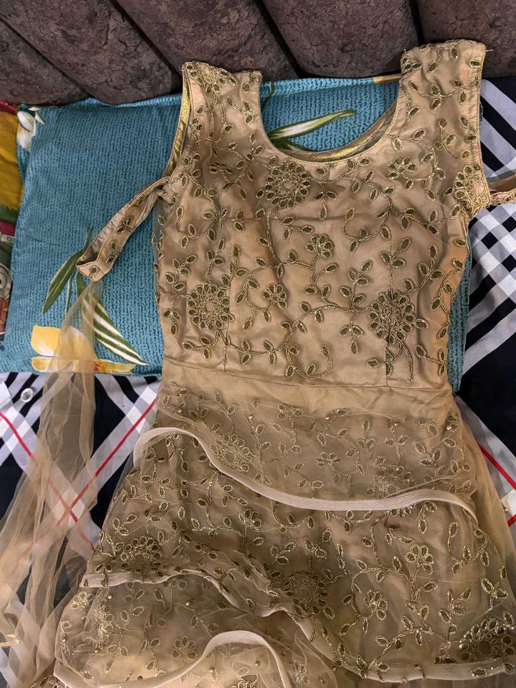 golden heavy cankin gown