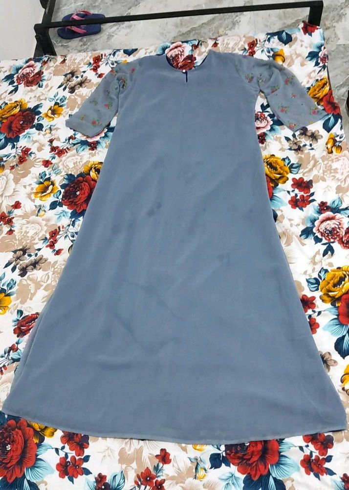 Dusty Blue Maxi Dress