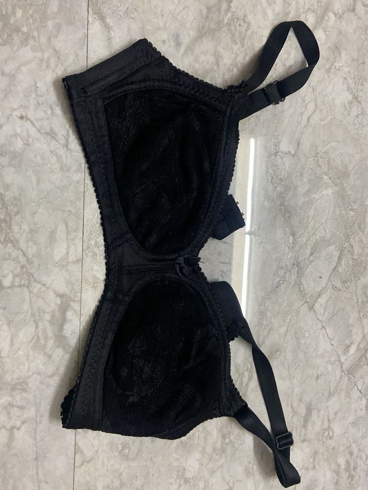 Black Lace Bra