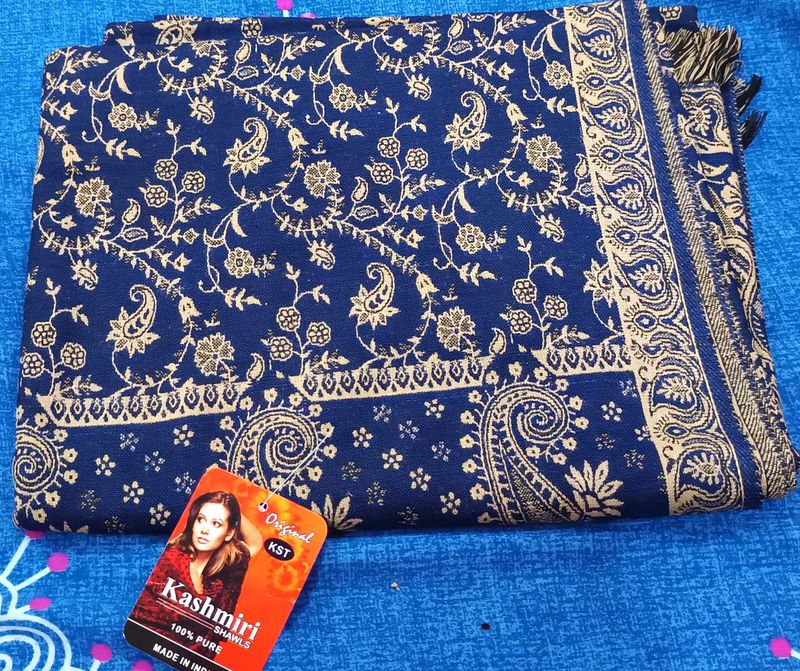 New Blue Kashmiri Shawl