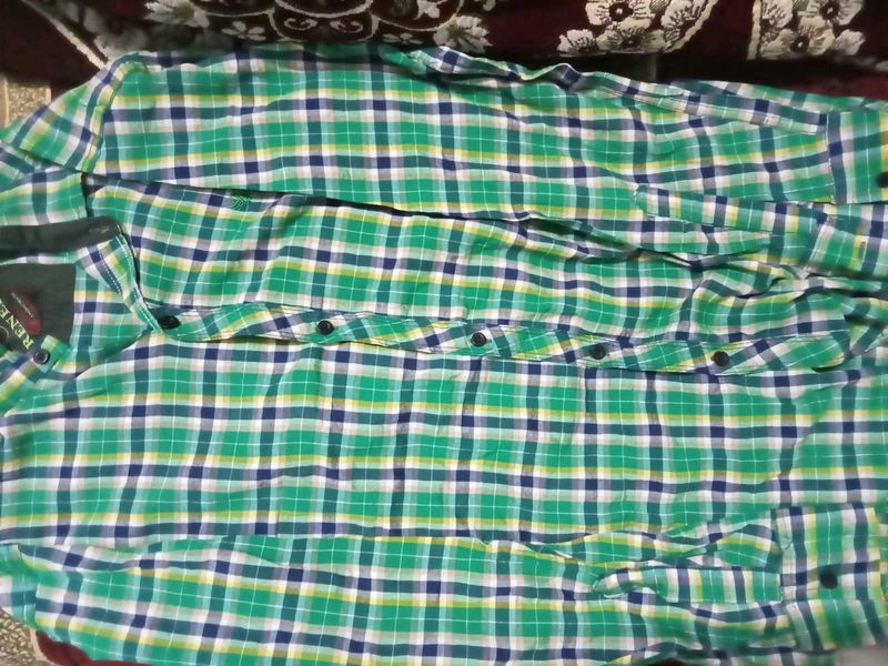 Green Plaid Shirt