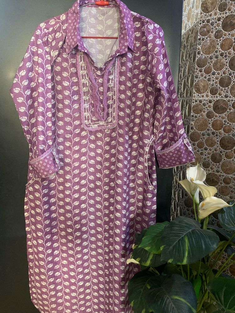 Beautiful Kurti with afghani salwar