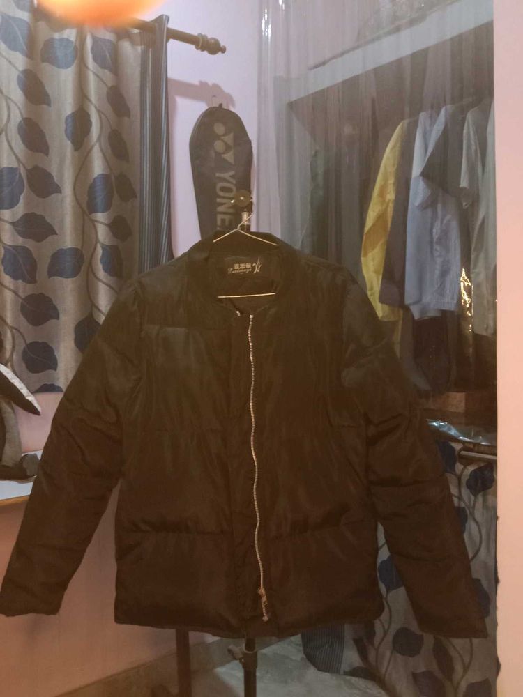 New Black Unisex Puffer Jacket For Winter&#39;s