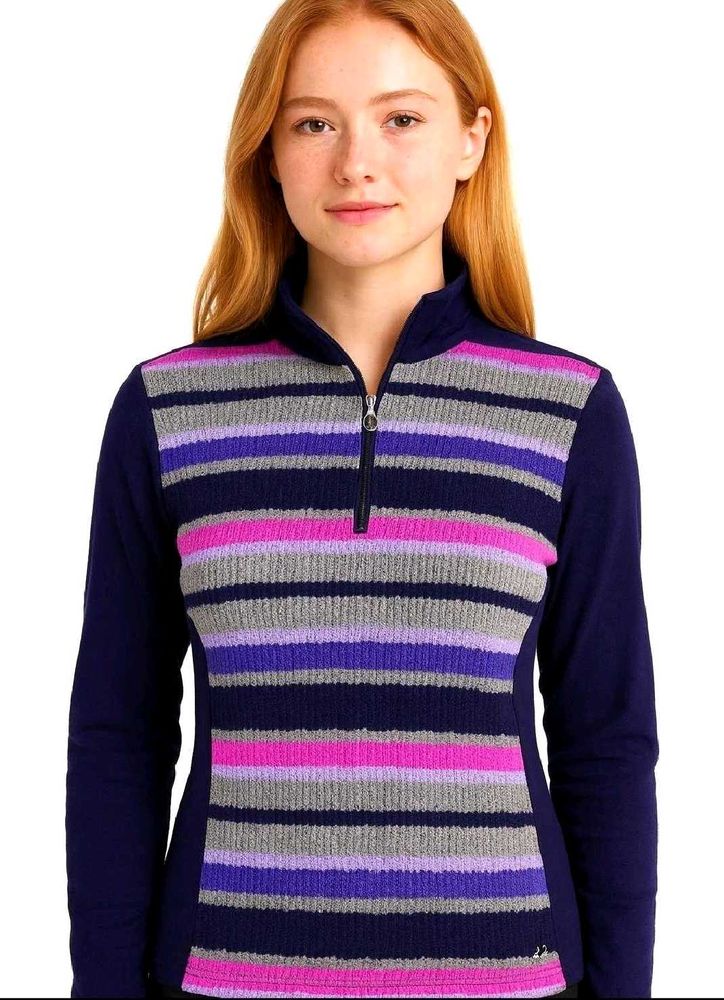 Crocodile Striped Sweater | Bust 32