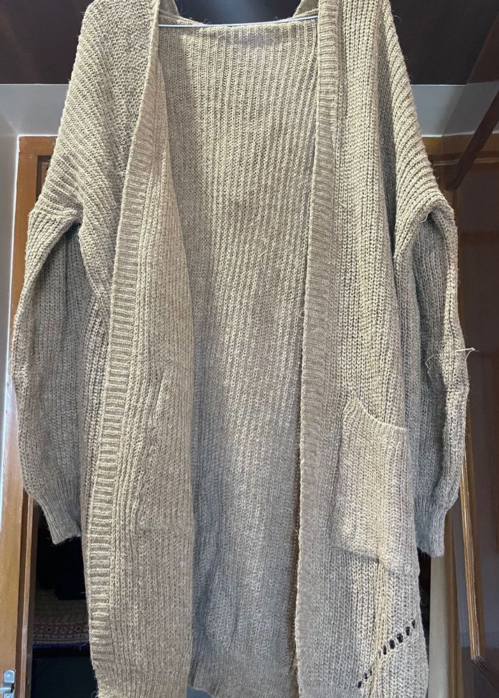Cozy wool knitted oversized Cardigan