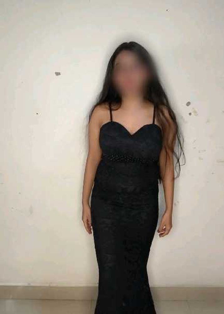 Elegant Black Party Gown