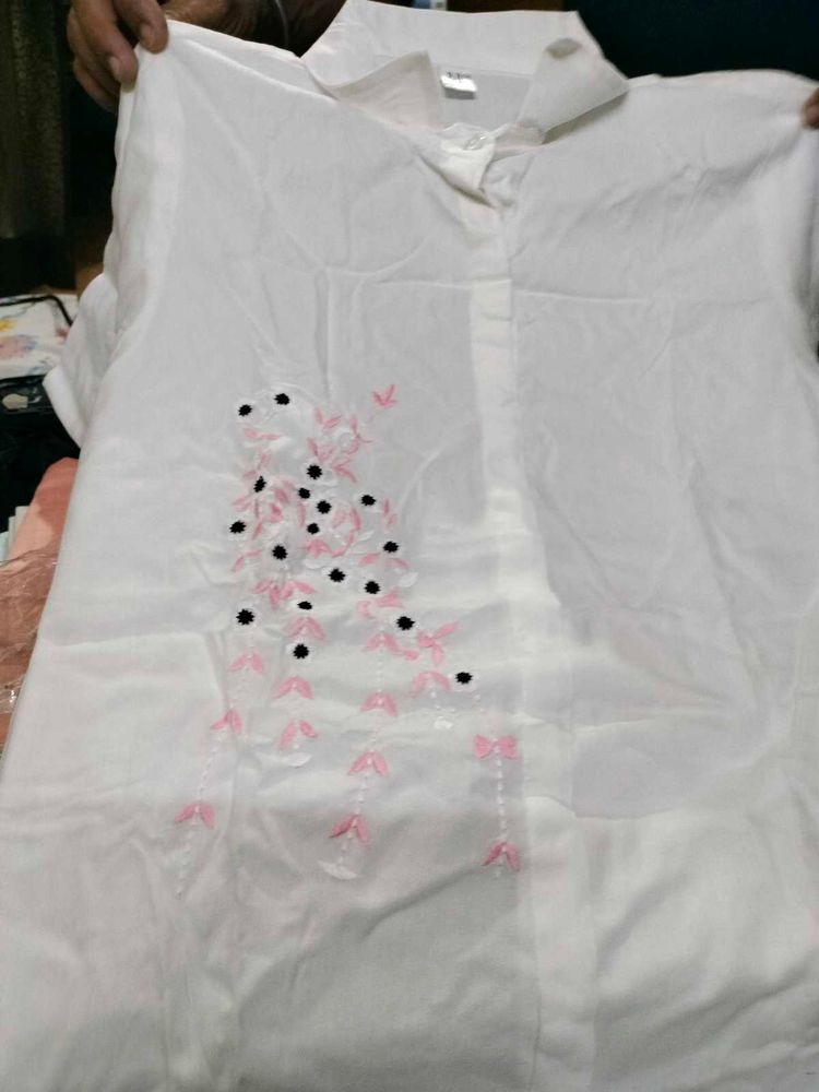 Beautiful Embroidered Cotton Shirt