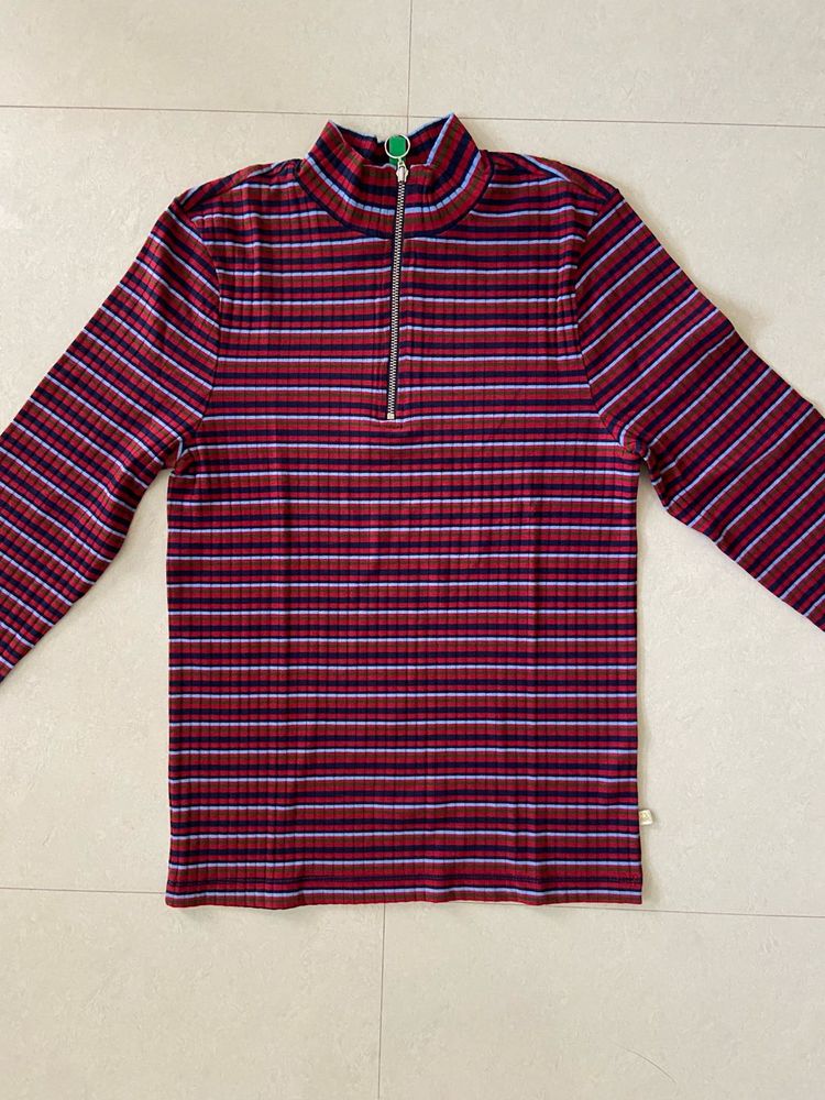 UCB Striped Long Sleeve Top/ Swearshirt