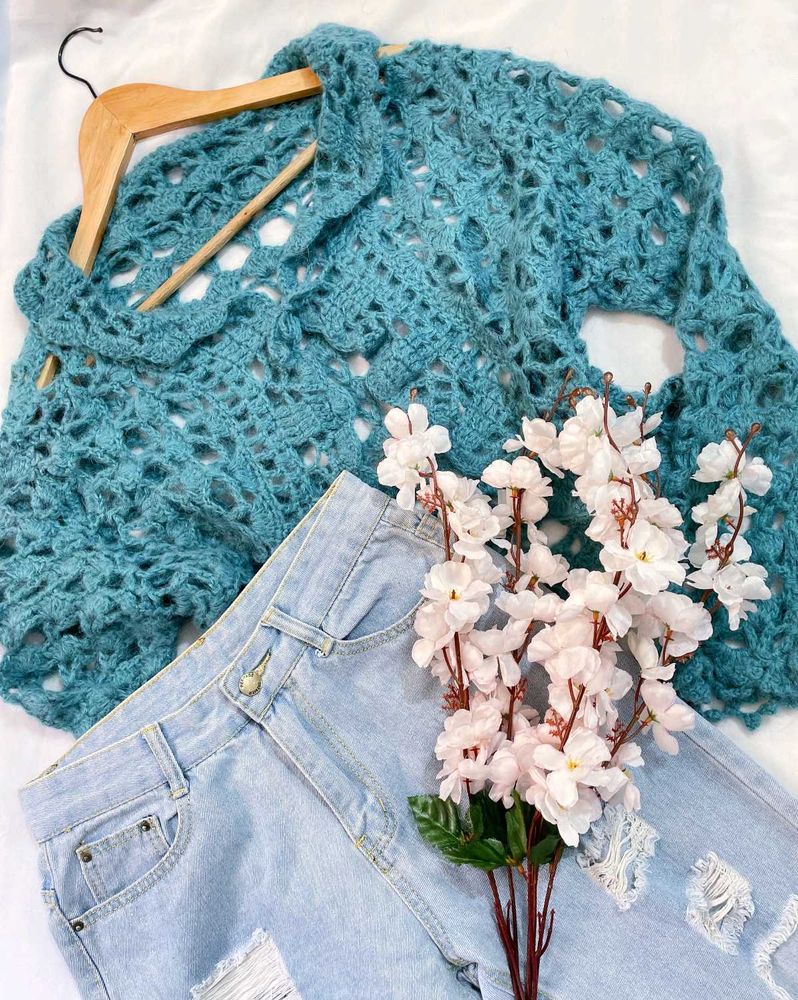 Pinterest Crochet Open Cardigan B