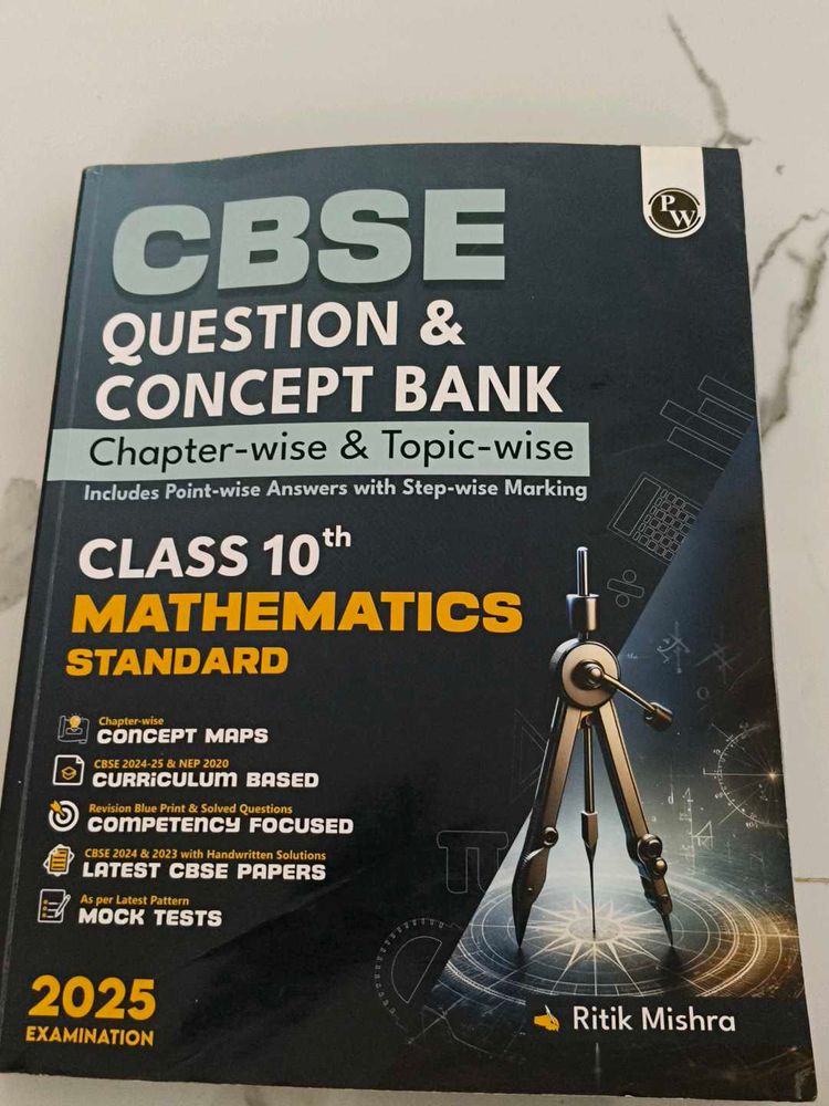 CBSE Pw By Ritik Sir Question Bank 10th Maths🧿❤️