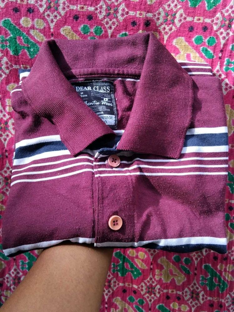 Dear Class Striped Polo Shirt