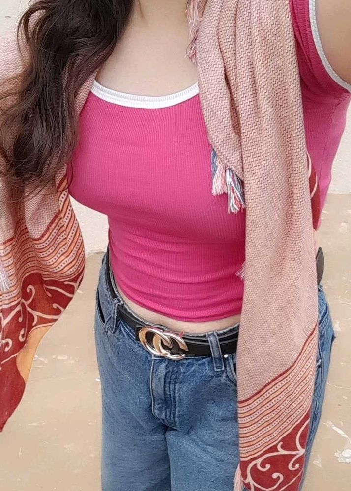 zara jersey top