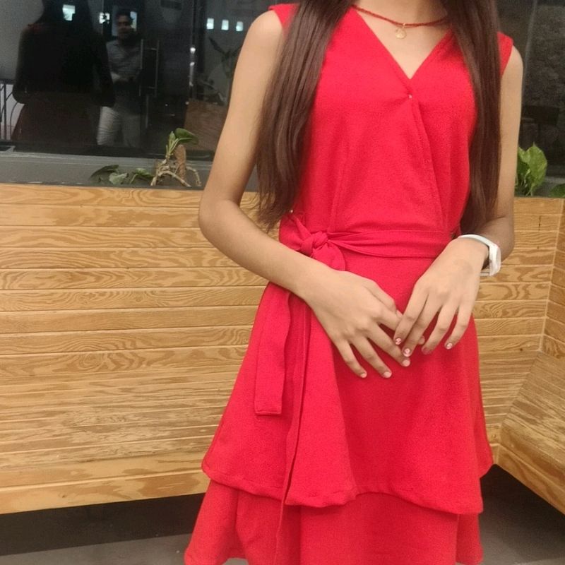 Short Red One Piece