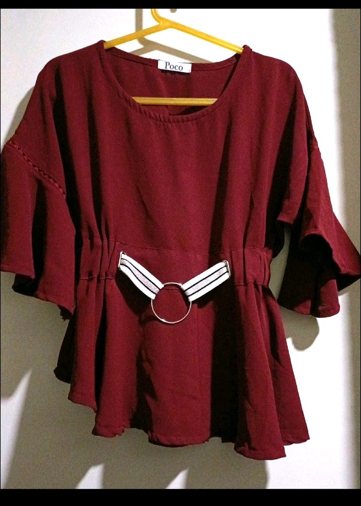 Maroon Top
