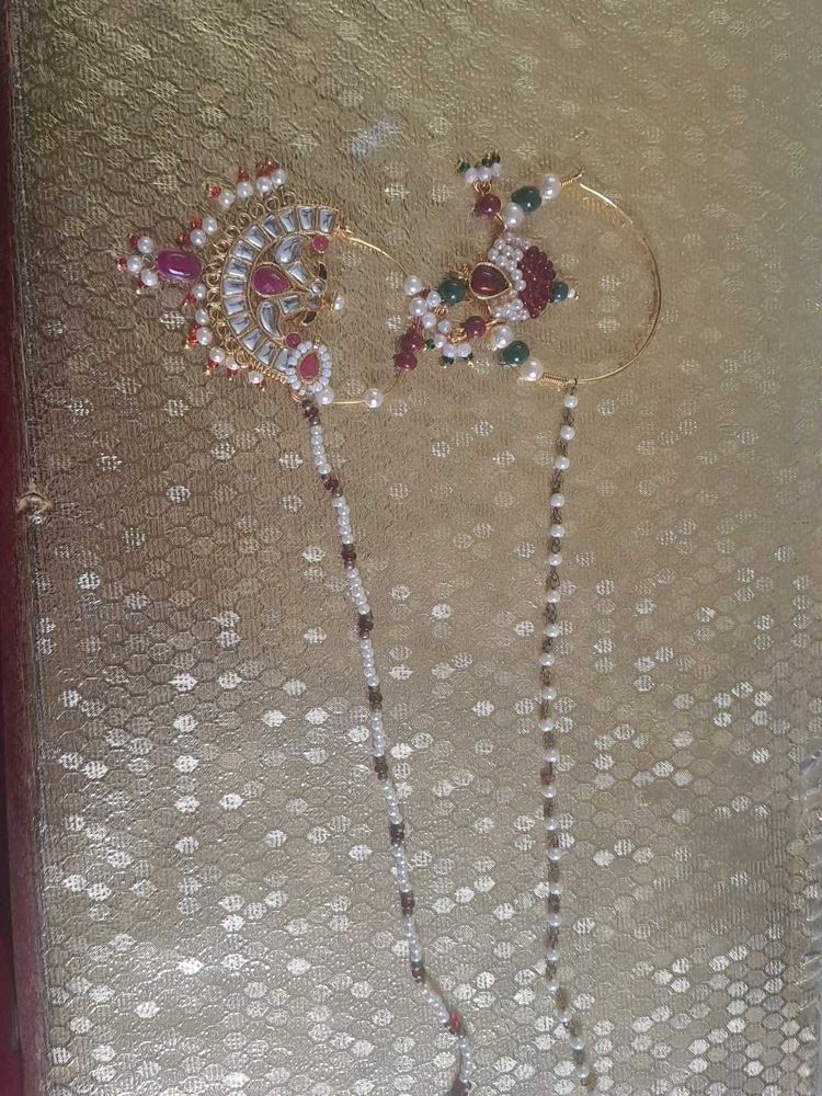 Rajputi Kundan work Nath ( combo 2 )