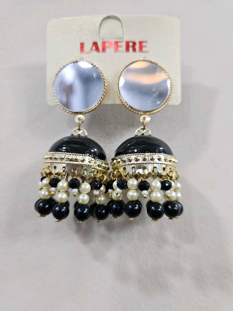 Black Jhumka Earrings
