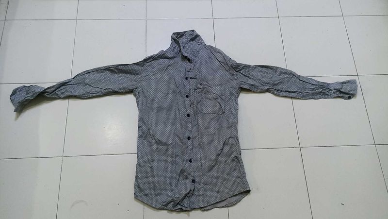 Men&#39;s Grey Patterned Shirt