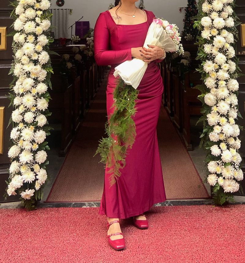 Red Dress With Stole