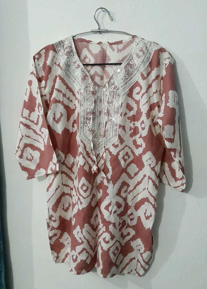 Ethnic Print Short Kurta