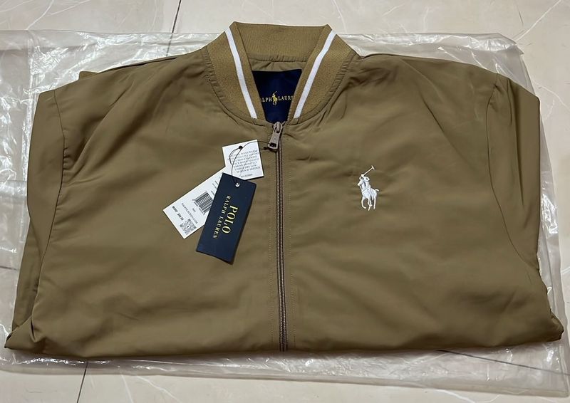 Men Ralph Lauren Khaki Zipper Jacket