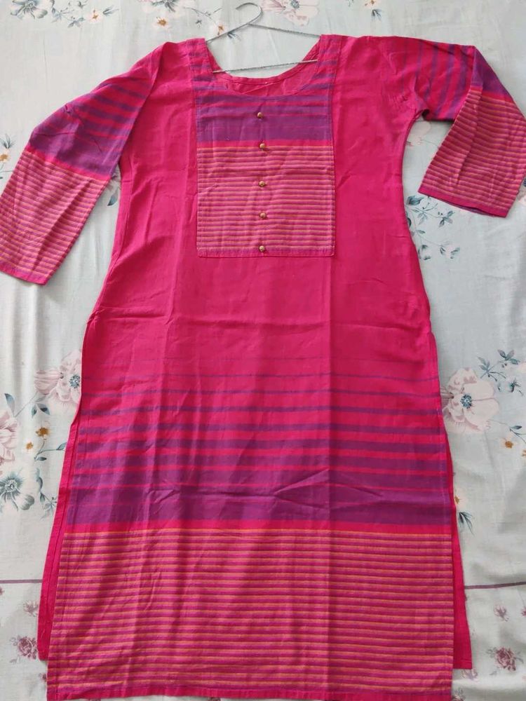 Striped Pink Kurta