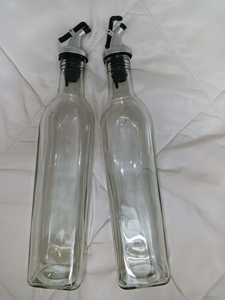 Glass Oil Dispenser Combo Of Two-New With Tag