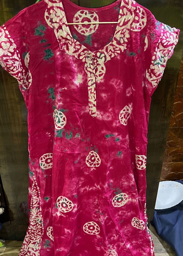 Vintage Batik Style Nightgown