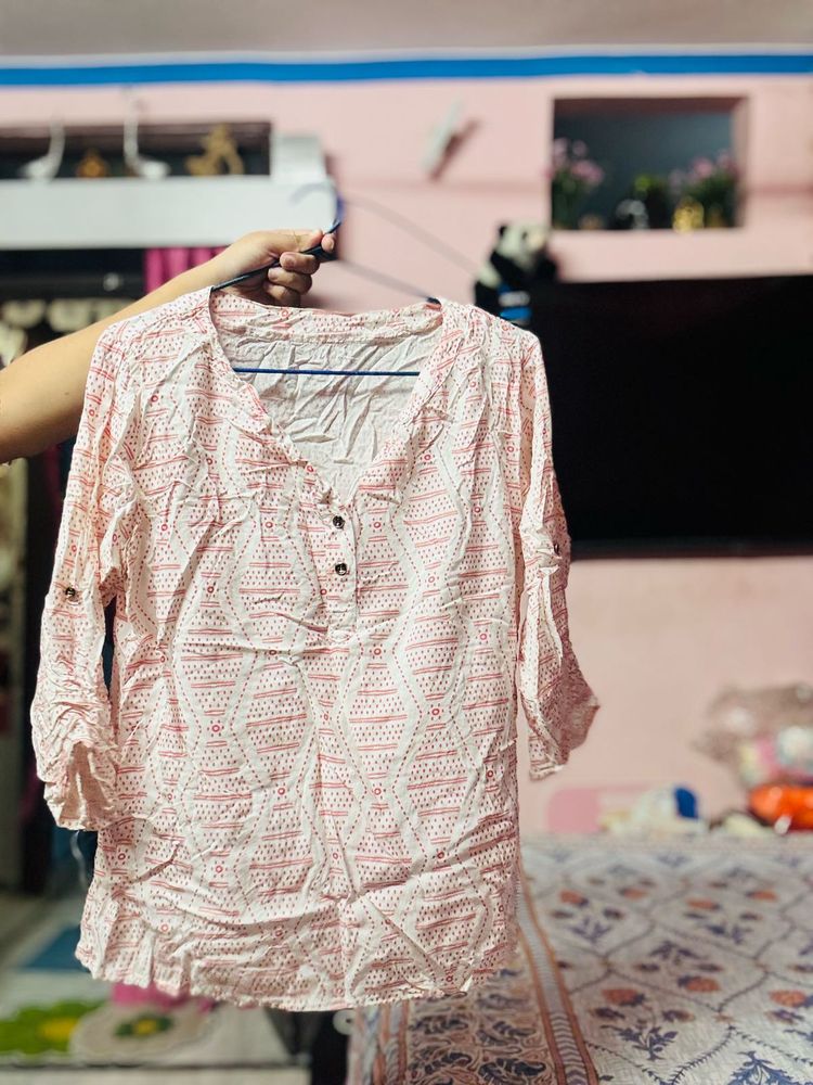 Printed Tunic Top