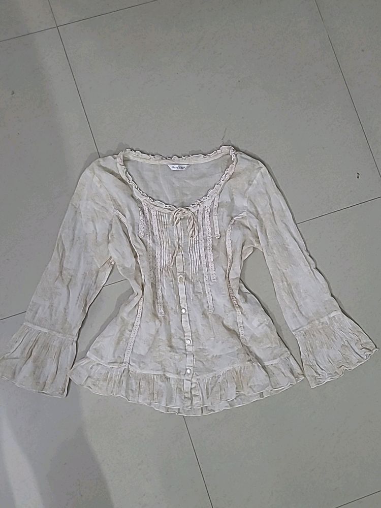 Coquette Ruffle Blouse