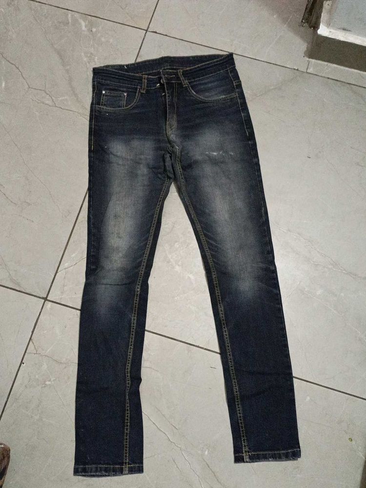 Dark Blue Denim Jeans