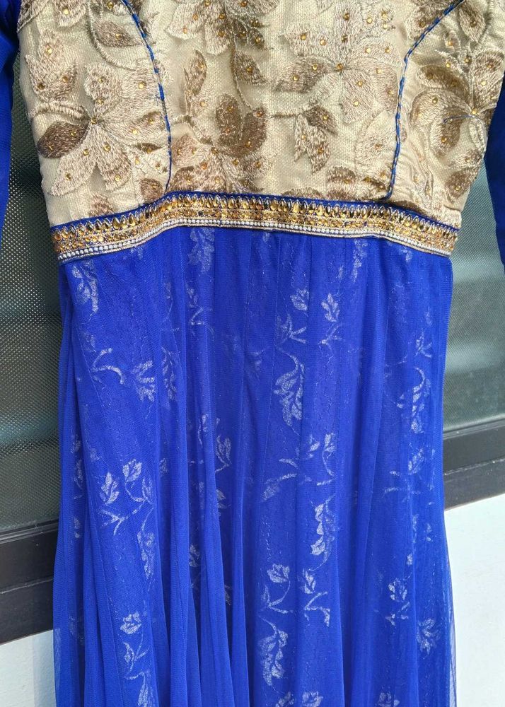 Elegant Blue Ethnic Gown