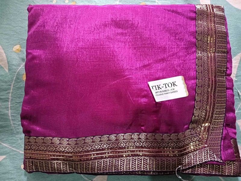 Elegant Purple Saree