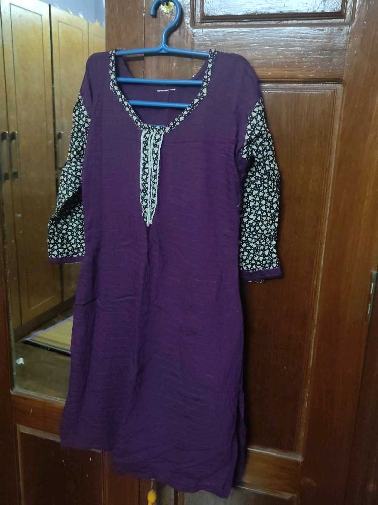 Elegant Purple Kurta