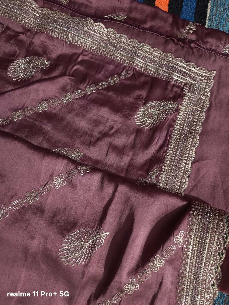 Sattin Silk Party Wear Saree