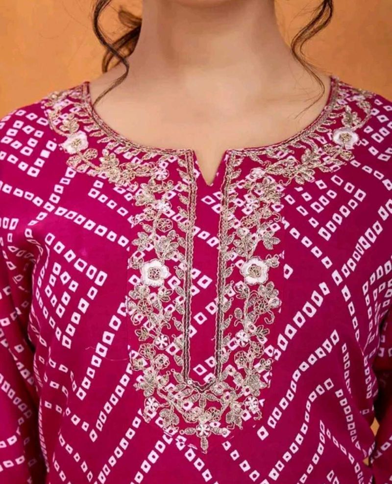 Brand New Bandhani Print Suit