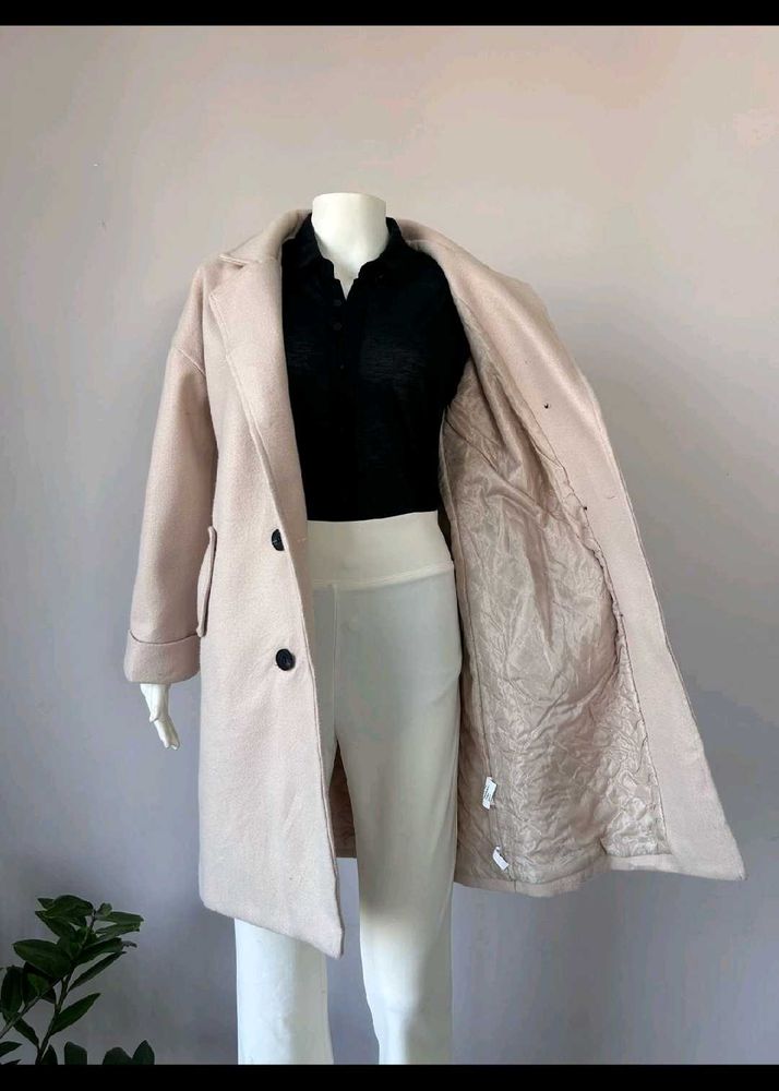 Elegant Beige Overcoat