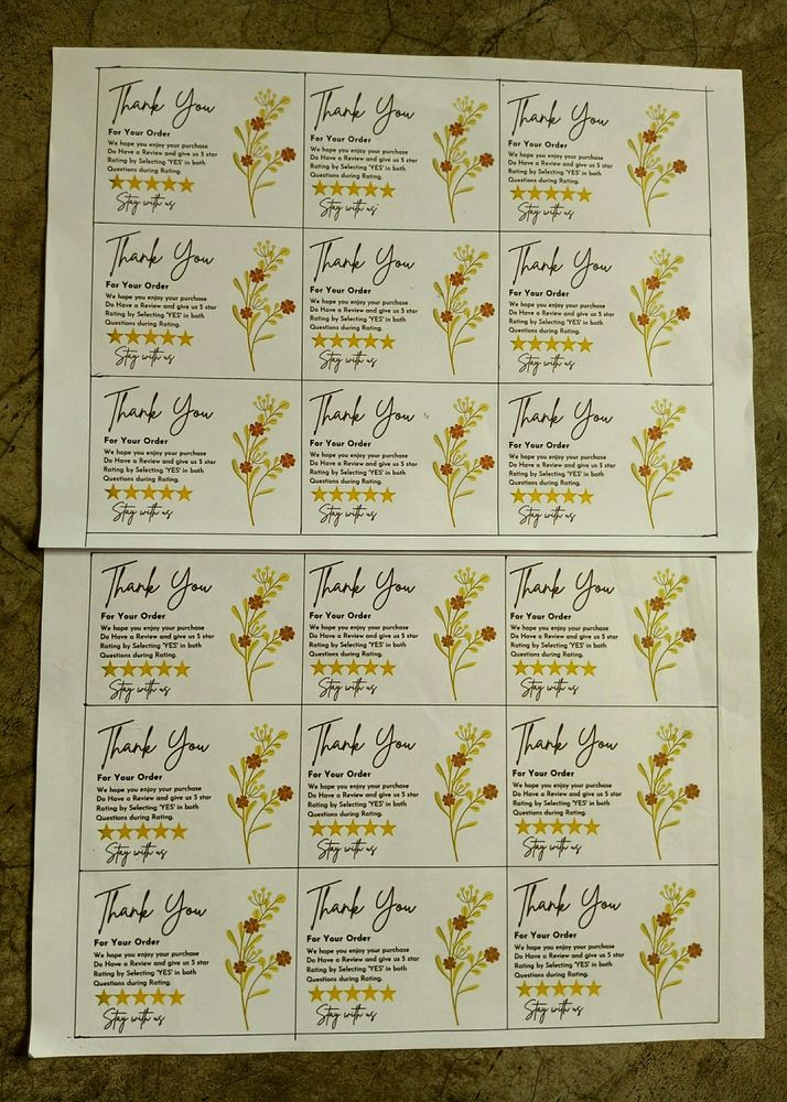 27+9(FREE) Shipping Thankyou Labels